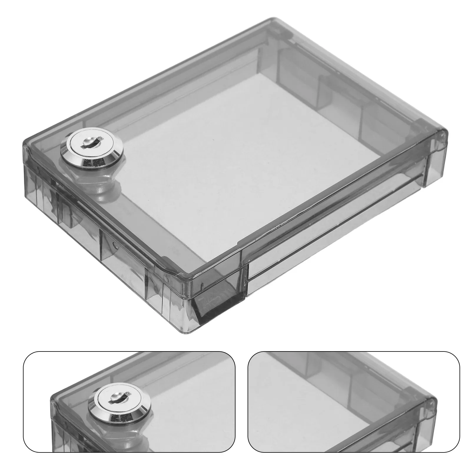 

Central Air Conditioning Panel Protective Cover Lockable Socket Panel Protective Box Thermostat Box With Key For AC Controller
