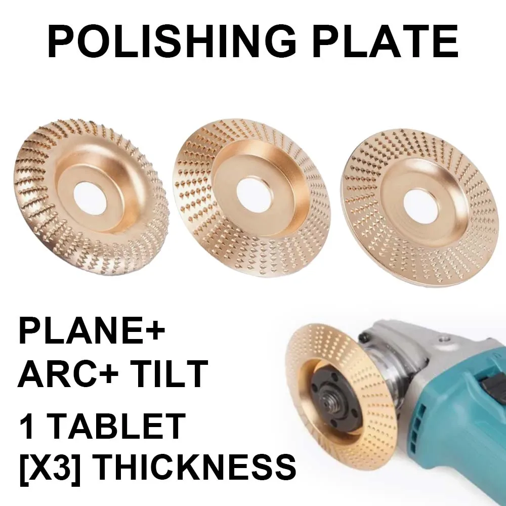 

3Pcs Woodworking Carving Wheel Polishing Wheel Versatile Sanding Disc Wood Shaping Tool Abrasive Disc 16mm inner diameter