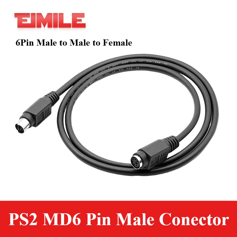 PS2 MD6 Pin Male Co…