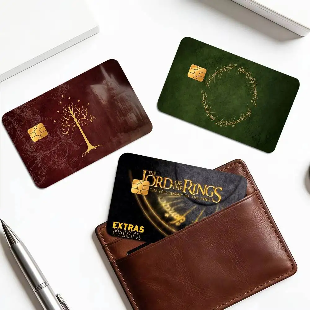 L-Lord Of The Ring Anime   Cartoon Credit Card Skin Stickers For Bank Card Bus Metro Card Sticker Waterproof Women Gift