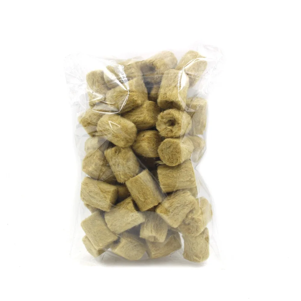 50 Unidades de Bloques de Cultivo Hidropónico de 27*20mm, Sustrato Hidropónico, Tapones de Lana de Roca, Esponja de Jardín, Medio de Cultivo para Plántulas