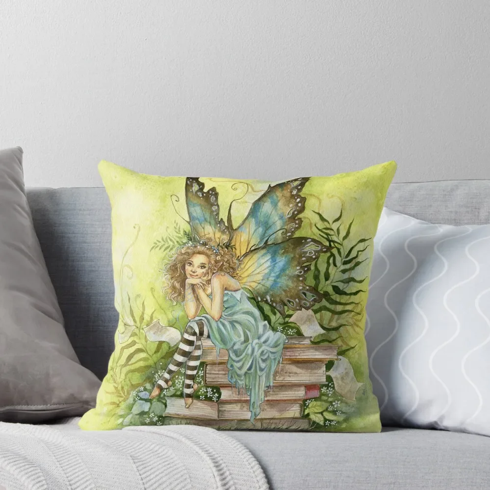 

Fairy of Happy Endings by Janna Prosvirina Throw Pillow Decorative Cover For Living Room Pillow Cover pillow