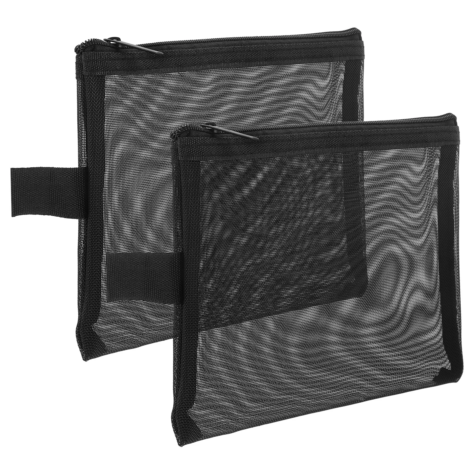 2 قطعة حقائب مكياج شبكية من النايلون، منظم أدوات الزينة خفيف الوزن، تخزين مكياج صغير للسفر #6