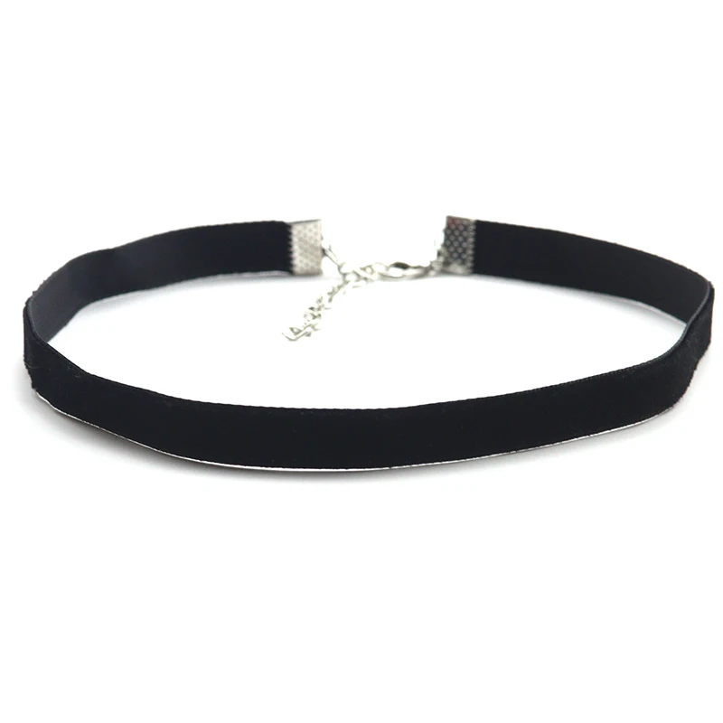 10MM Vintage Velvet Short Necklace Multicolor Chocker Necklace Collar Velvet Women's Collarbone Chain Necklace Accessory
