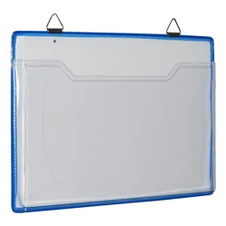 Bolsa de almacenamiento de archivos, bolsa para documentos, contenedor transparente para colgar en el hogar, soporte magnético de bolsillo, plástico de pared