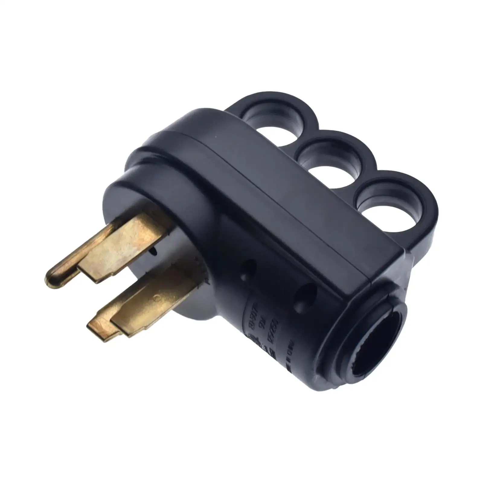50 أمبير ذكر RV Plug NEMA 14-50P متين مع مقبض نايلون لمقطورة التخييم
