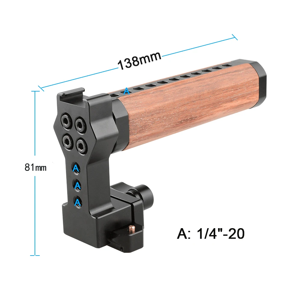 CAMVATE QR Camera Tay Với 50Mm NATO Đường Sắt Lạnh Giày Ốp Cho Máy Ảnh DSLR Lồng Giàn Khoan Chụp Ảnh video Phụ Kiện