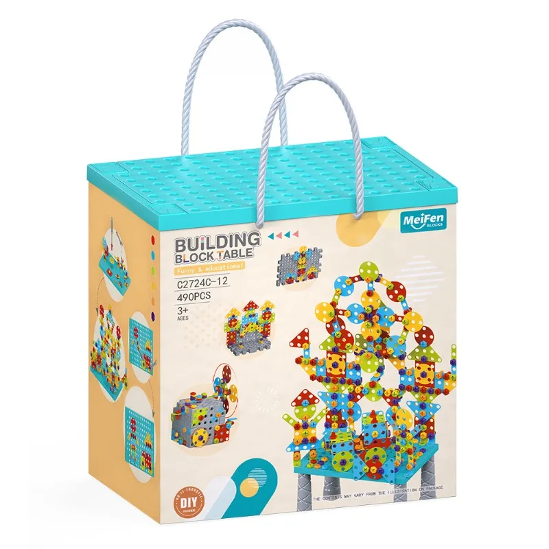 DIY ネジ取り外しブロック 早期学習 教育用組み立ておもちゃ 実践的なアクティビティは手先の器用さを刺激します