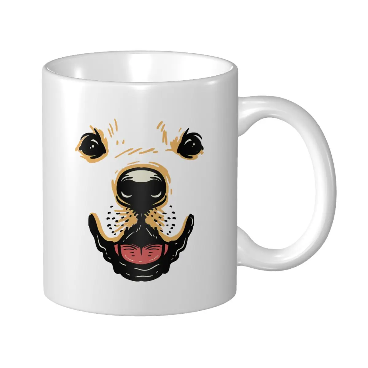 Mark Cup Mug Dog Face Golden Retriever Labrador Halloween Costume Coffee Mugs Tea Milk Water Cup Travel Mugs For Office Home