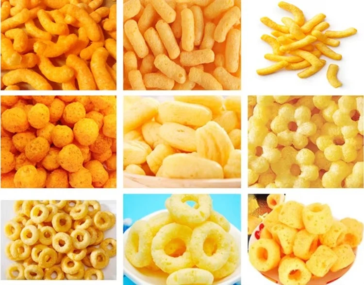 Puff Snack Production Line Twin Screw Extruder Corn Chips Food Making Machine