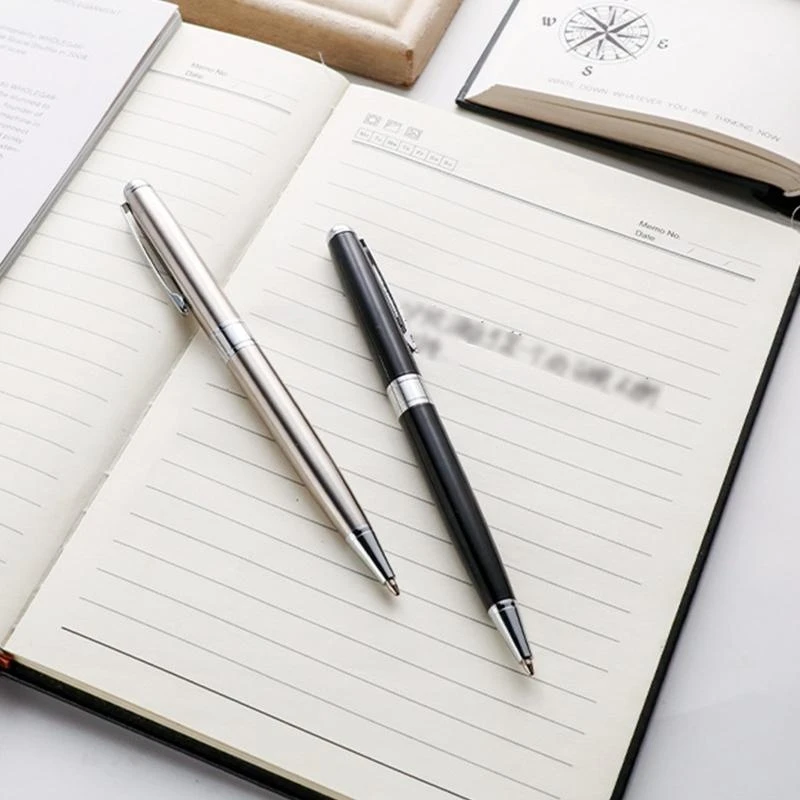 090F Metal Ballpoint Pen Solid Pen Clip Business Business Подписание перо для гостевого входа в систему для приема в ресторан в