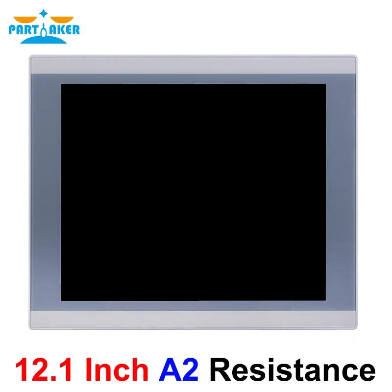 Panel Industrial LED TFT de 12,1 pulgadas, PC Intel J1900 J6412 I3 I5, ordenador todo en uno, pantalla táctil resistiva de 5 cables de alta temperatura