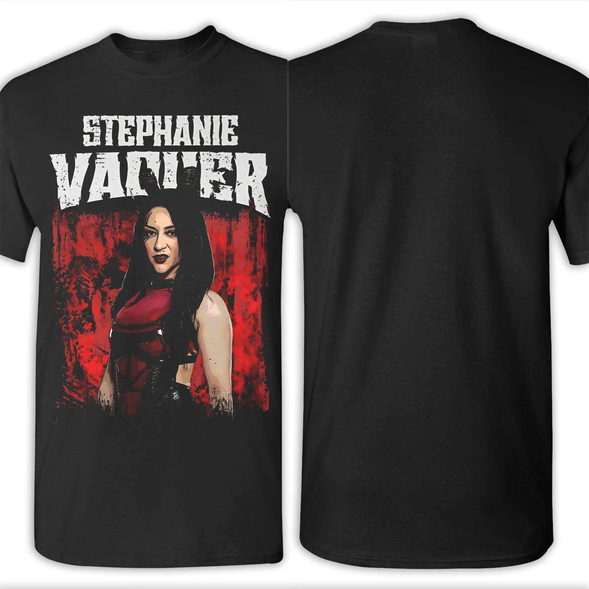 ستيفاني فاكر المصارع الزي الرجال النساء تي شيرت القطن المحملة الجرافيك الطباعة بلايز تي شيرت #6