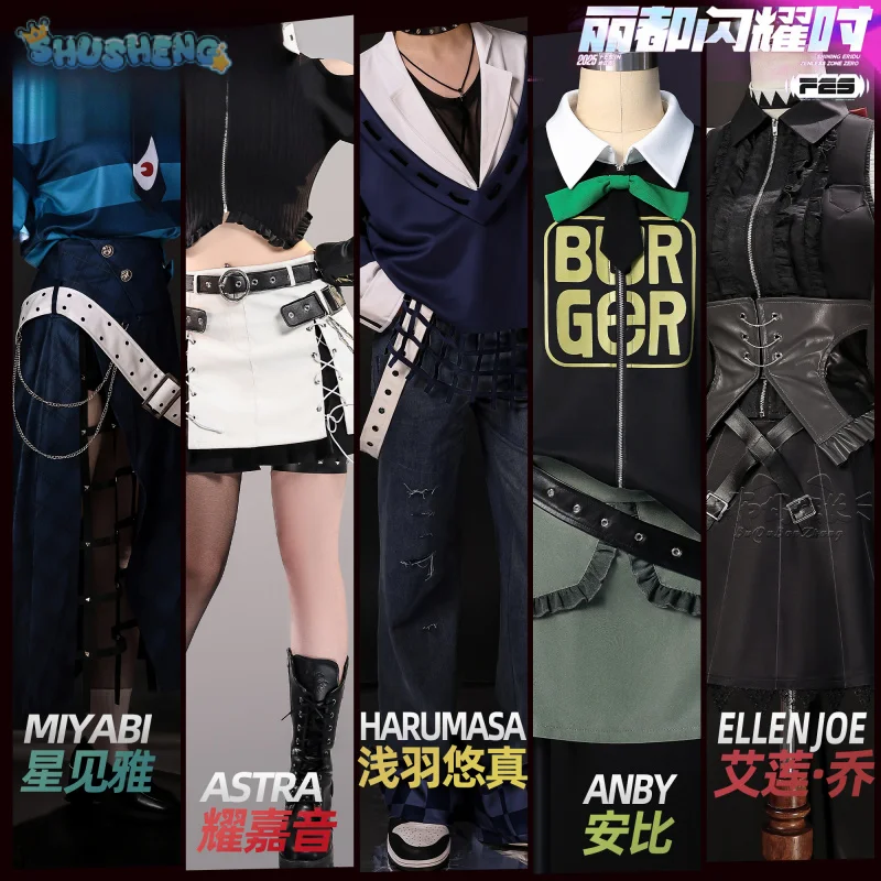 

Zenless Zone Zero Hoshimi Miyabi Ellen Joe Astra Yao Солдат 0 Anby Asaba Harumasa Косплей Костюм Хэллоуин Мужчины Женщины Униформа