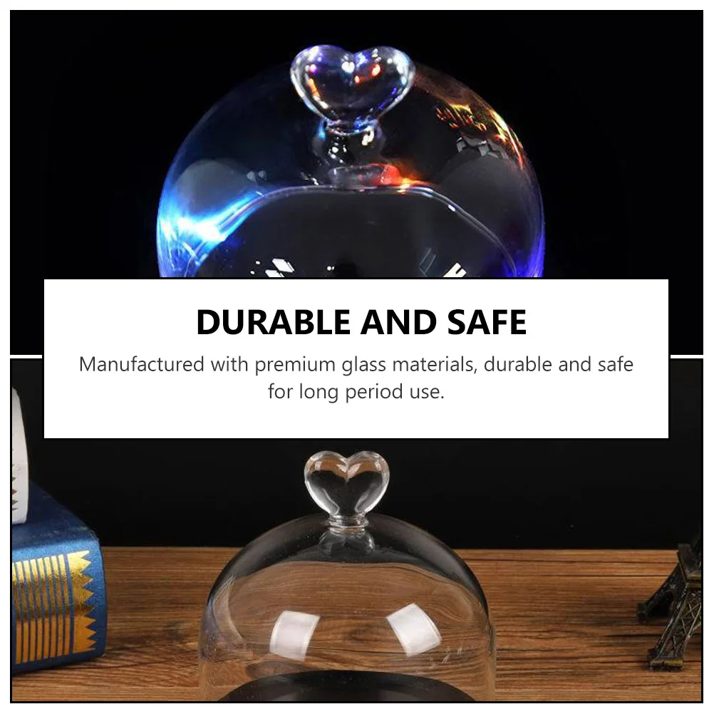 

2Pcs Glass Dome Cover for Decorative Floral Arrangement Display, Preserved Flower Shade, Living Room Desktop Adornment, Eternal