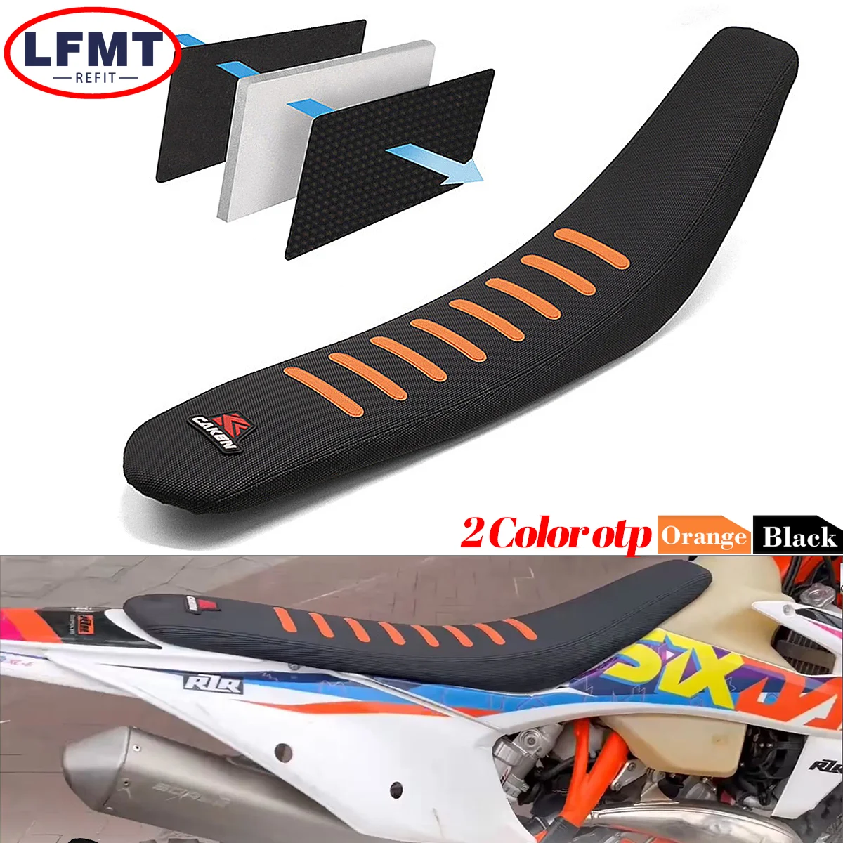 

Motorcycle Reduce 3CM Cushion Saddles Antiskid Waterproof Seat For KTM EXC EXCF SX SXF XC XCF XCFW TPI 125 150 250 350 450 500