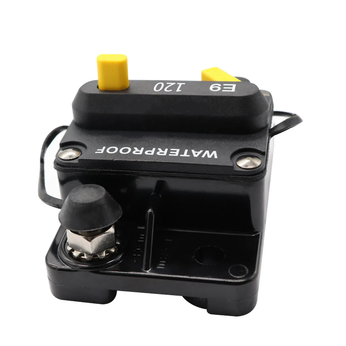 

Waterproof 48V Car Circuit Breaker Fuse Reset Manual Reset Surface Mount 120A Overload Protection Marine Audio System Atv