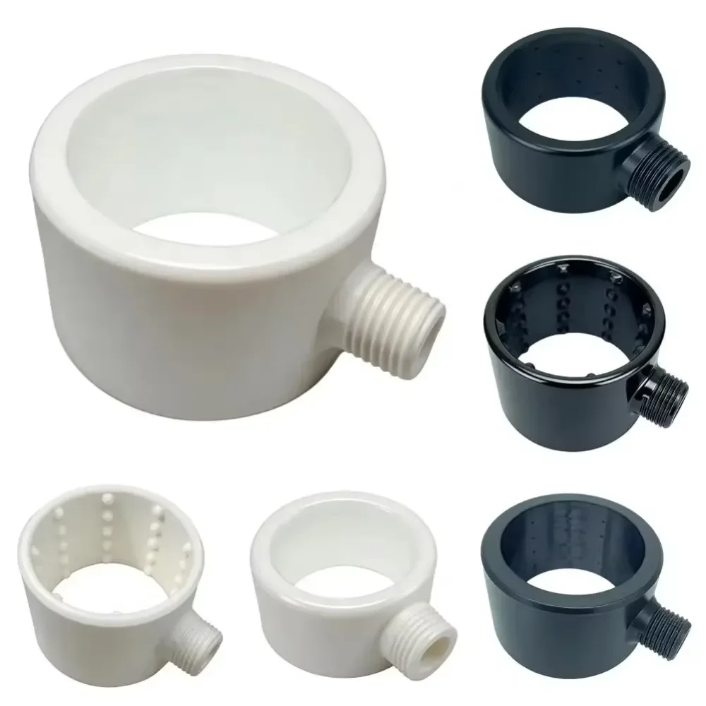 High Pressure Men Shower Nozzle 360-Degree Ring Circular Flushing Spiral Nozzle Shower Head Powerful Supercharging