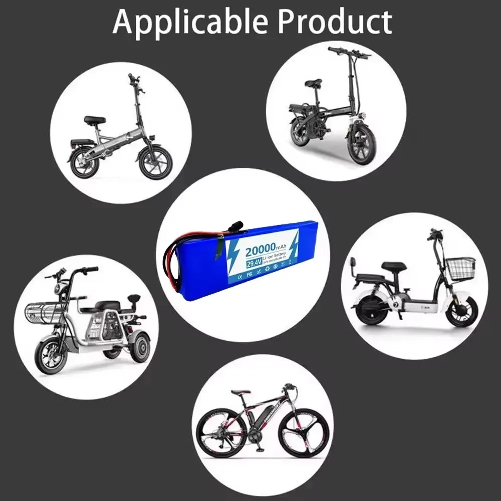 

2026 Batterie Li - Ion 7s2p 29,4 V 20ah 18650, Batterie Li - Ion 29,4 V 20000 Mah Pour Scooter Électrique Et Vélo