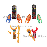 Anime Cartoon Bricks TV Dolls Time Twins Krux Acronix Nya Kai Zane Cole Arin Jay Model Toy Building Blocks Assemble Figura Gifts