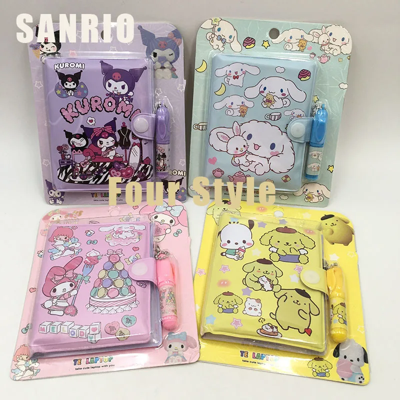 

Sanrio Kawaii Animation Kuromi Notebook Cute Melody Small Diary Miini Portable Cartoon Ledger School Supplies Students Gifts