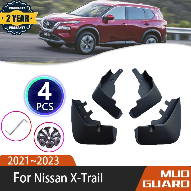 

Anti-splash Car Mudguards Car Nissan XTrail Mud Flaps Rogue T33 2021 2022 2023 Car Guard Splash Flap Fender Accessories Mudflaps