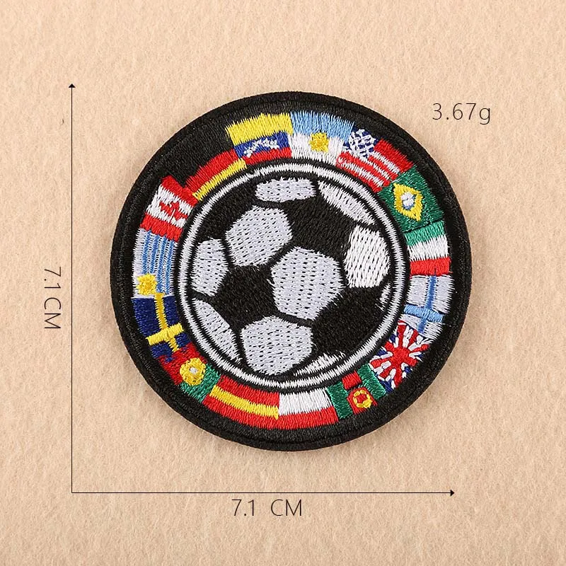 Football,Basketball Sports Fusible Patches Embroidery Appliques Clorhing Stickers Designer Patch For Cothes Iron On,T-Shirts