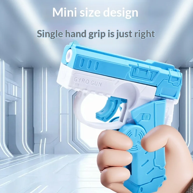 Folding Rotating Carrot Gun with Linkage Slide, Fidget Spinner Stress Relief Toy, Creative Decompression Toy for Kids