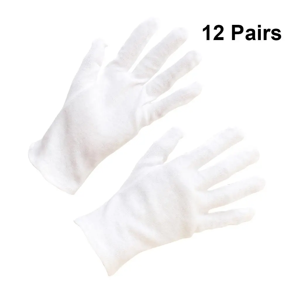 12 пар хлопковых защитных перчаток, легкие, мягкие, промышленные, садовые, бытовые, уборки, строительные, руководство
