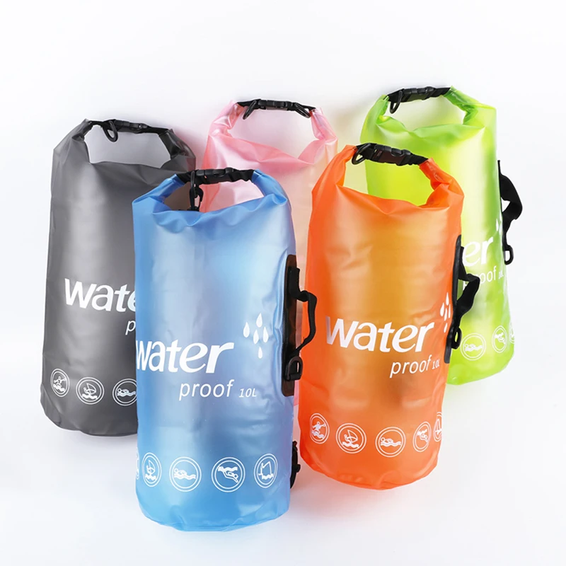 10L 20L PVC Waterproof Bag Boating Swimming Man Women Outdoor Diving Rafting Floating Ocean Water Lightweight Portable Bags