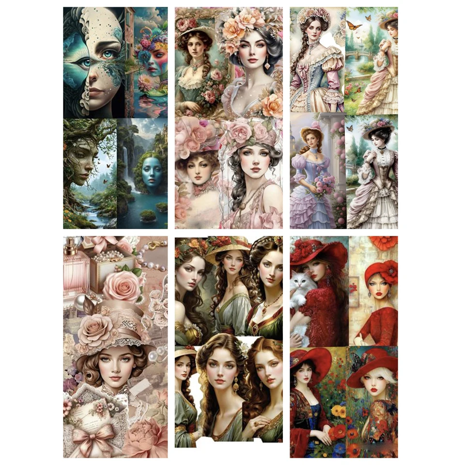

5DDIY Diamond Painting Art Crafts Female Portrait Flower Full Square Round Diamond Mosaic Home Living Room Art Crafts