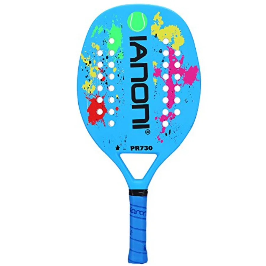 

Beach Tennis RacketCarbon Fiber Grit Face with EVA Memory Foam Core Beach Tennis Racket