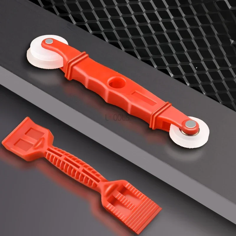 Imagem -02 - Household Rubber Mesh Wheel Window Instalar Ferramenta Instalação de Porta de Tela Mão Spline Roller Rolling Tool Polia Dupla