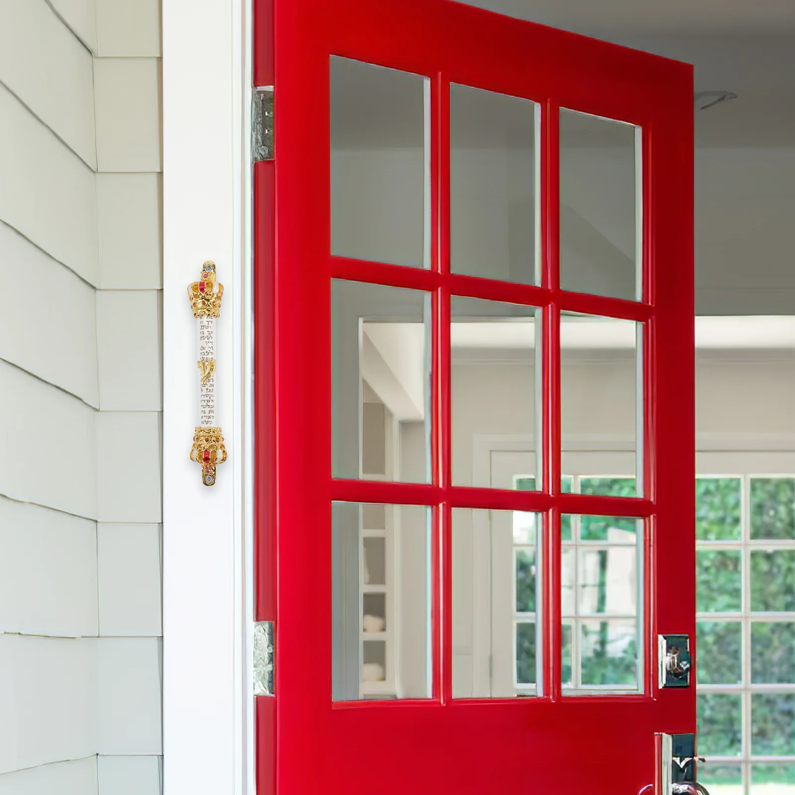 

Mezuzah Script Engraved Metal Religious Door Mezuzah Blessing Jewish Home Decor Hanukkah Gift Memorial Gifts for Loss of Mother