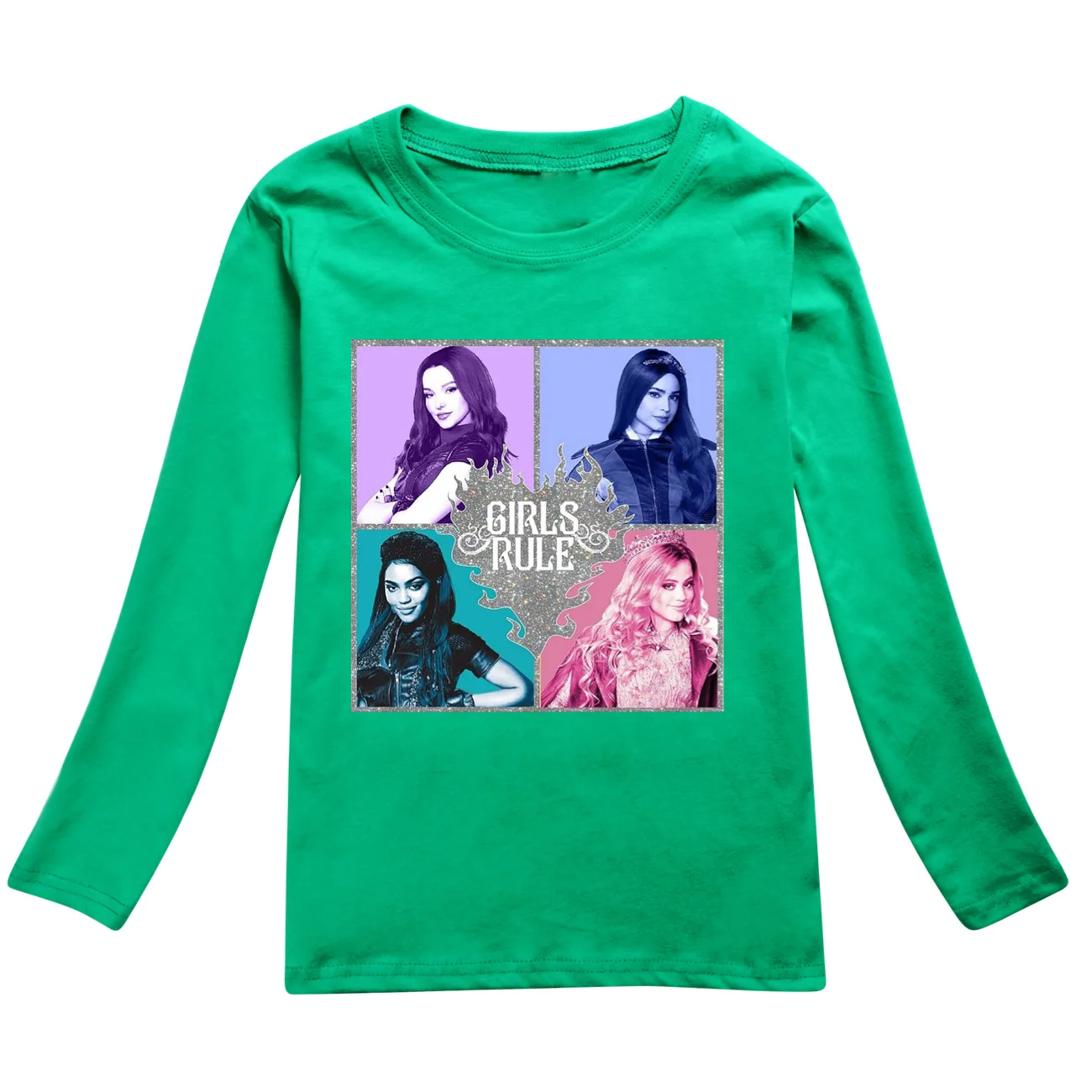 Descendants 4 T Shirt Kids Stylish Fashion Cartoon Casual Clothes Youth Boys Loose O-neck T-Shirts Girls Long Sleeve Tops 3-16Y