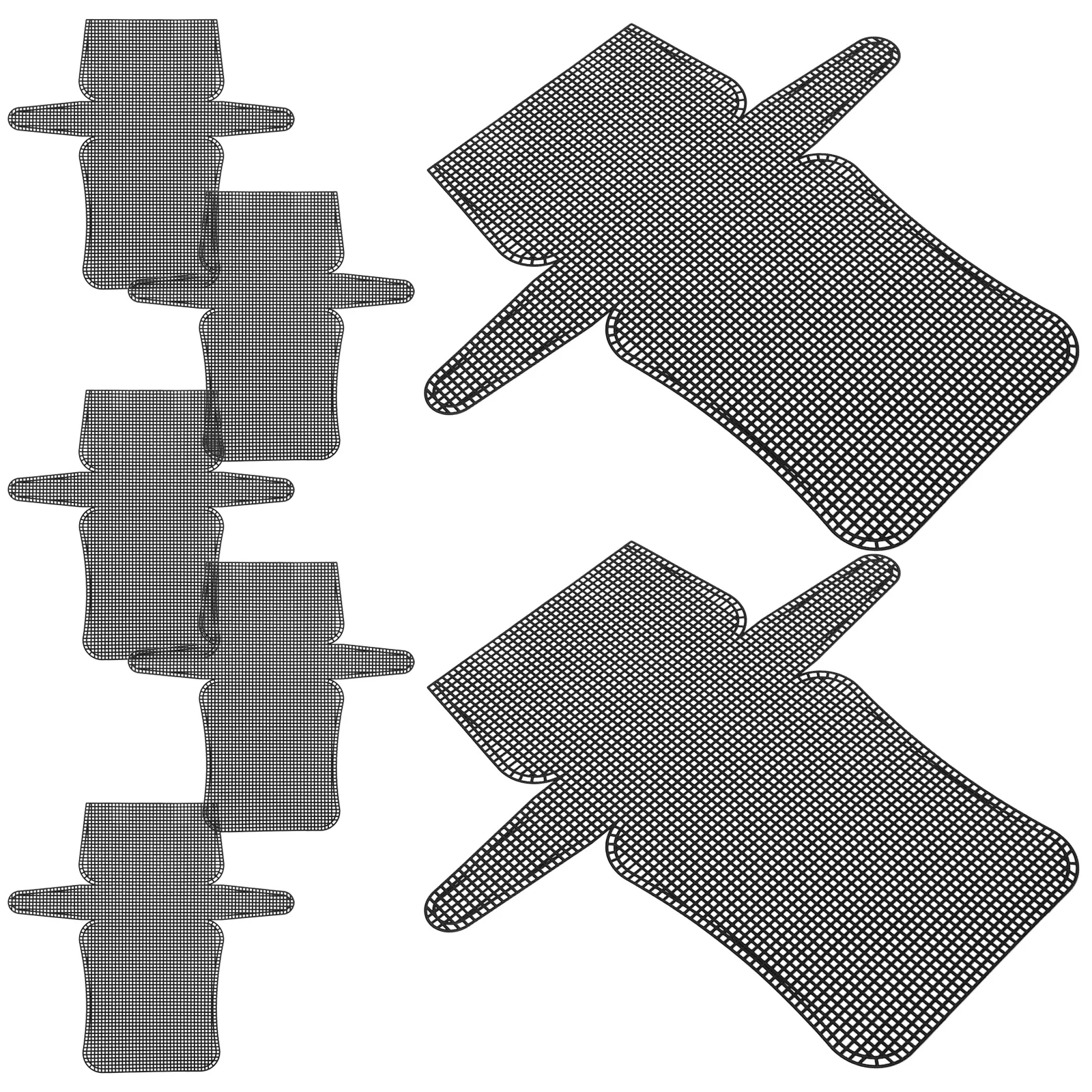 

7pcs Plastic Grid Mesh Sheets 13.9" X 13.2" Lightweight Craft Canvas For Bag Making Cross Stitch Embroidery Diy Needlepoint