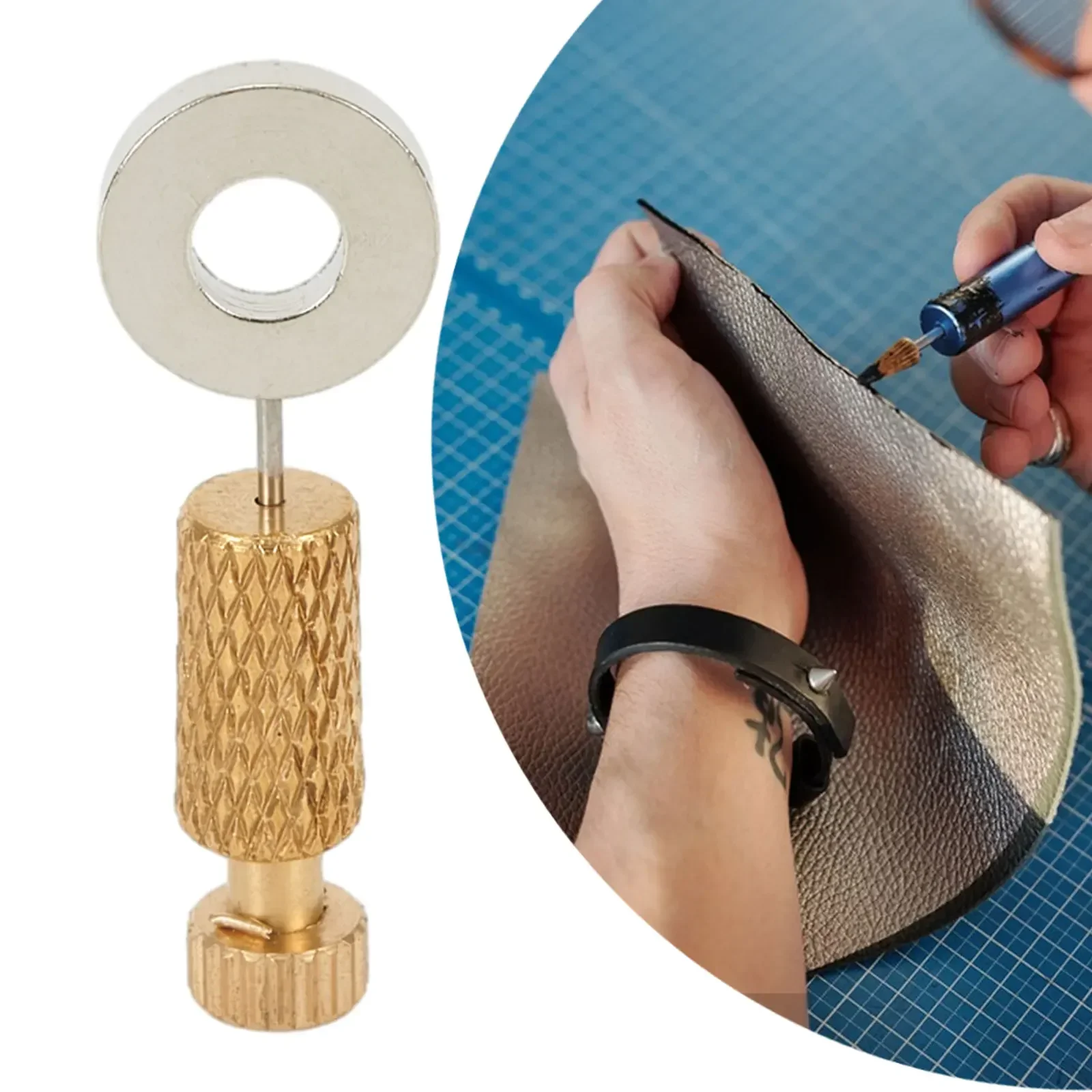 Handmade Leather DIY Fixed Position Basting Needle Stitching Locking -=Suture -=-=Edge LeatherSewingCraftLocated Hand Tool