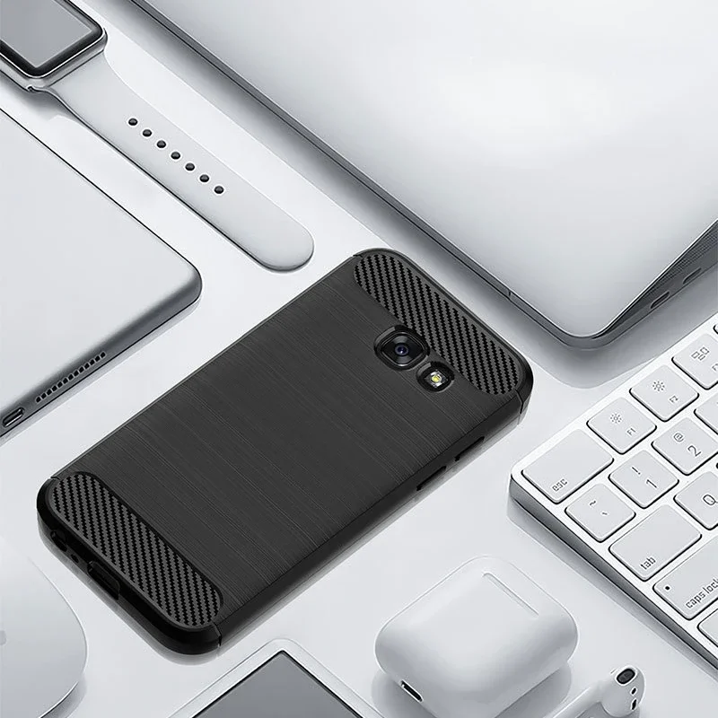 삼성 갤럭시 A5 2017 케이스 실리콘 TPU 범퍼 충격 방지 탄소 커버 삼성 갤럭시 A5 2017 A5200 A520F 케이스