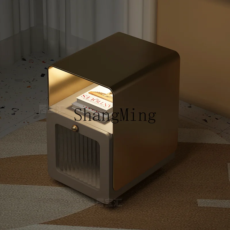 

ZYYsimple bedside table solid wood light luxury high-end feeling small narrow complete bedroom bedside table
