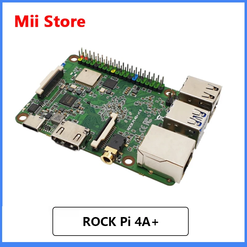 

ROCK Pi 4A+ High-speed version OP1 cost-effective onboard eMMC RK3399 development board A+ compatible with Raspberry Pi