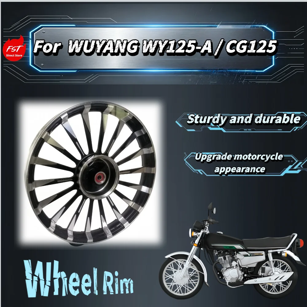 For WUYANG WY125‑A CG125 18Inch Alloy Wheel Rim High‑Hardness Anti‑Deformation Stable‑Riding Mod Parts
