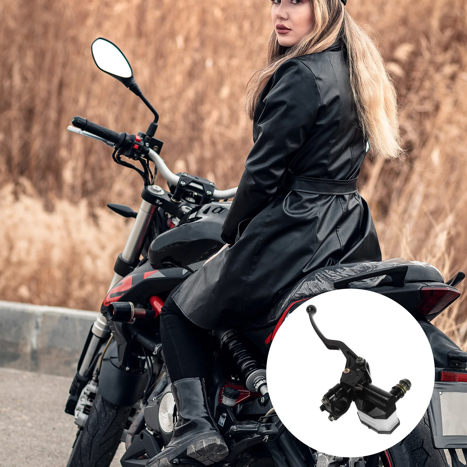 

Brake Upper Pump Assembly Motorcycle Oil Bottle Round Cup Clutch Supplies Fluid Sturdy Iron Precise Dimensions Easy Installation