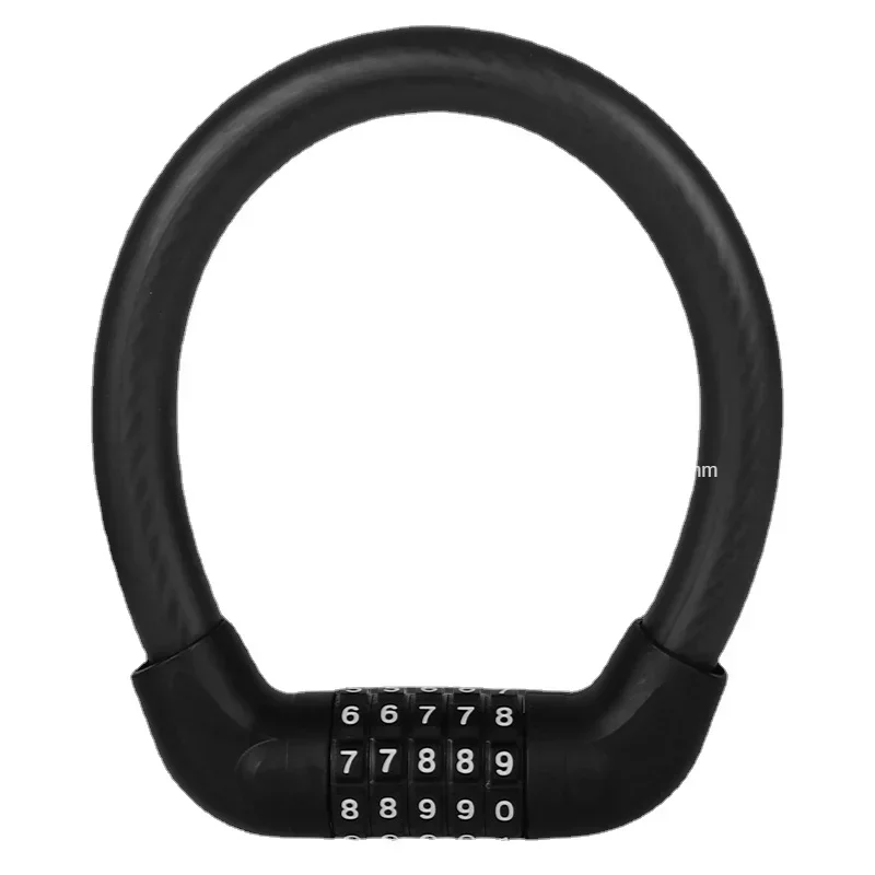 Anti-Theft Steel Cable Lock 5 Digit Password 40cm/57cm Wheel Chain Lock Mountain Bike Security Padlock Road Cycling Accessories