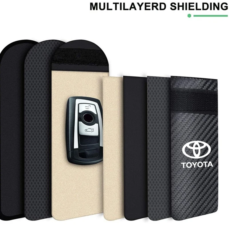 

Car Key Signal Shielding Box Remote Control Package For Toyota Corolla Yaris Prius CHR Aygo Camry Auris Avensis Land Cruiser 4