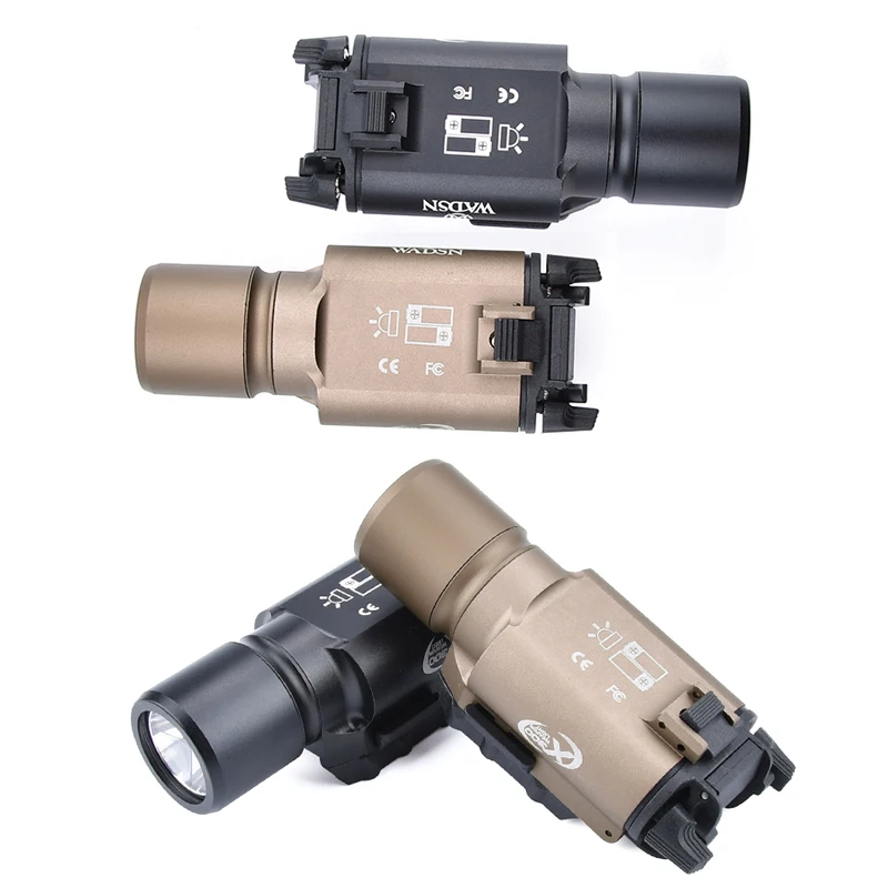 

X300 Flashlight Tactical WADSN SF Surefir Pistol Scout Light White LED Airsoft Hunting Lamp Fit G17 G18 G19 20mm Picatinny Rail