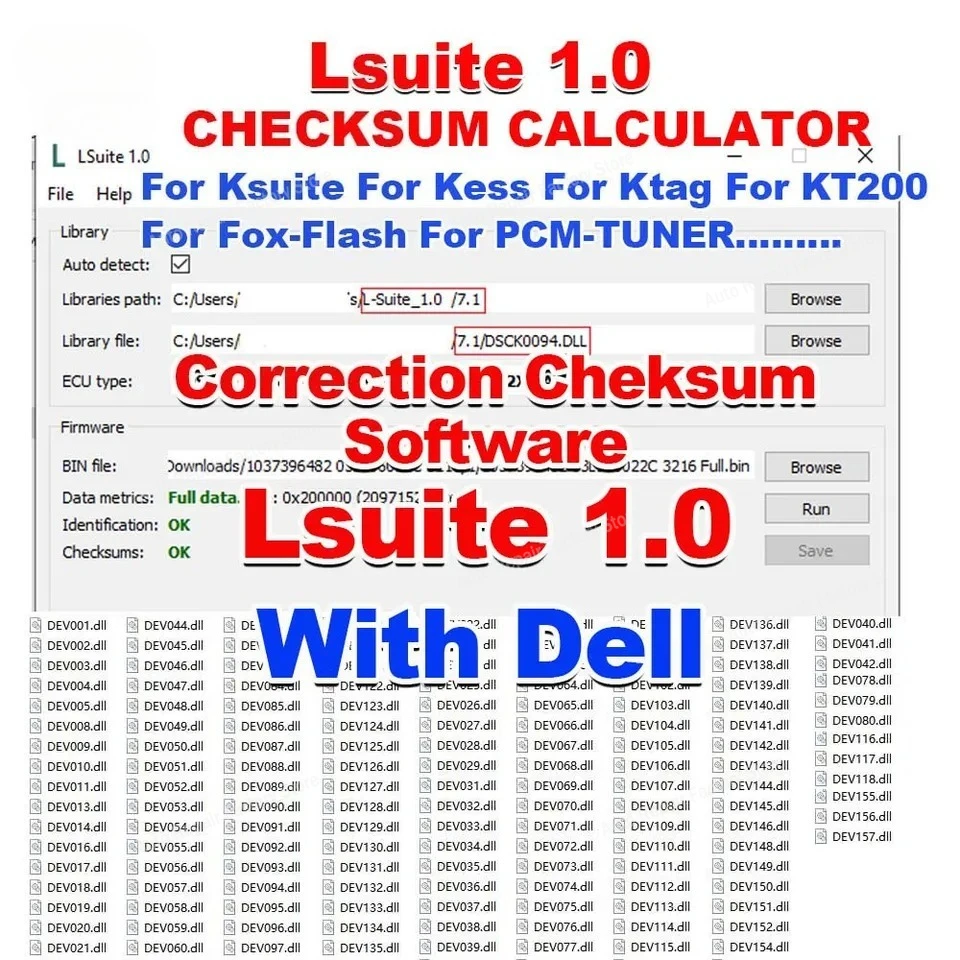2in1 LSuite 1.0 Checksum Calculator Tool L-suite Correction Cheksum Vmaxr Vmax Off  Unlock Speed Limiter of Cars Vmax KM Change view 5