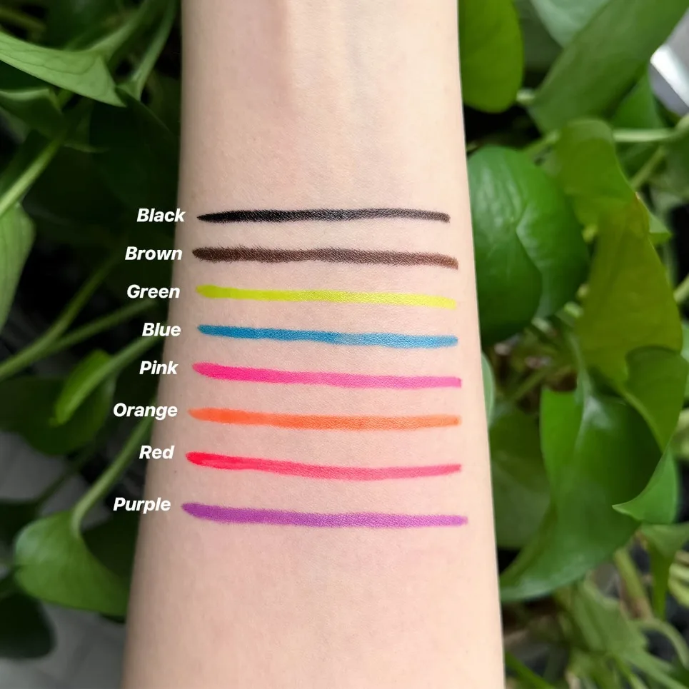 Gold Tube Waterproof Brown Eyeliner Private Label Liquid Eye Liner Custom Logo Vegan Makeup Vendor Wholesale