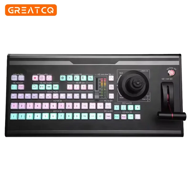 2025 VMix Pro 12-قناة وحدة تحكم بلوحة المفاتيح محول الفيديو لوحة خلاط البث المباشر معدات البث لبرنامج VMix #3