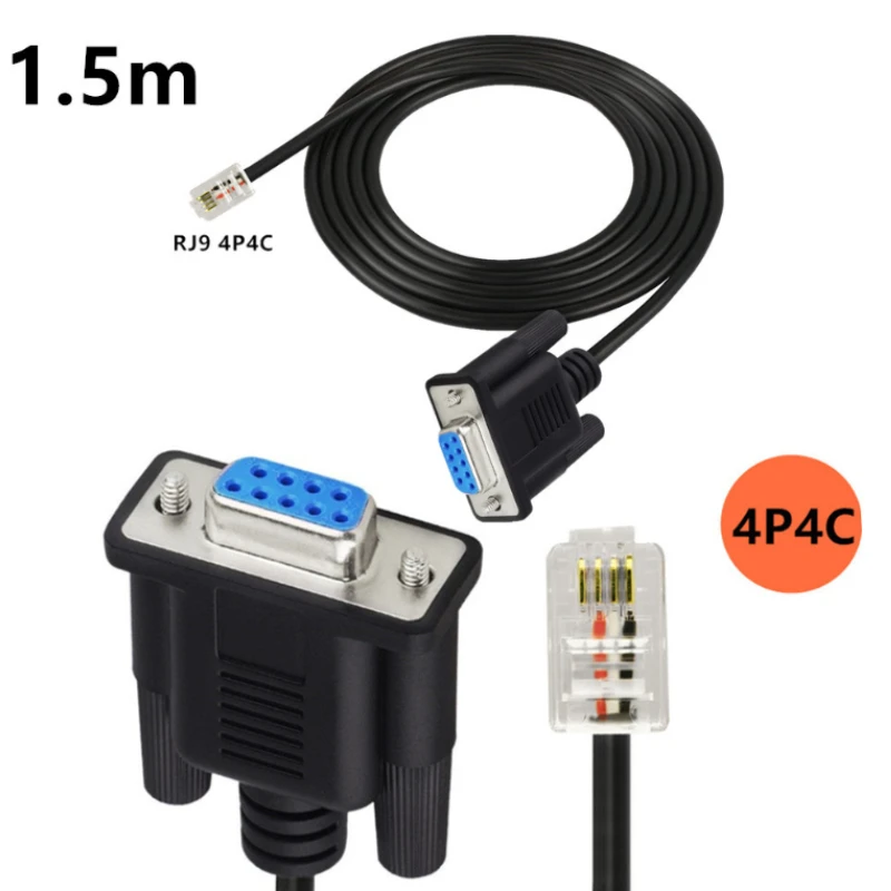 Meade 505 Control Connector Wire Db9 To Rj9 Adapter Cable 4p4c Phone Crystal Com Pin Serial Port Rs232 Connection Signal Cable