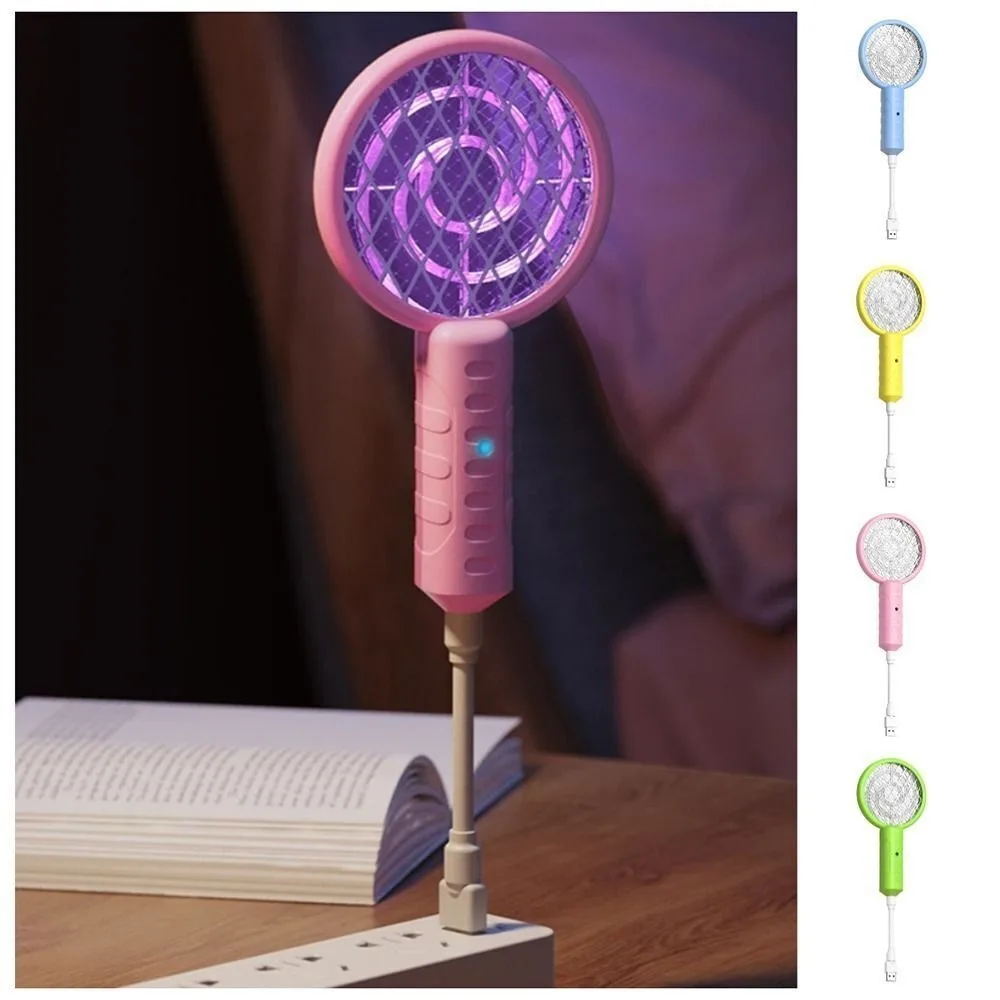 

New UV Light Mosquito Swatter Mini Non-toxic Insect Racket Usb Mosquito Trap Lamp Home